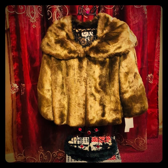 🎉Host Pick🎉Preston And York, Faux Mink Jacket - Picture 1 of 8